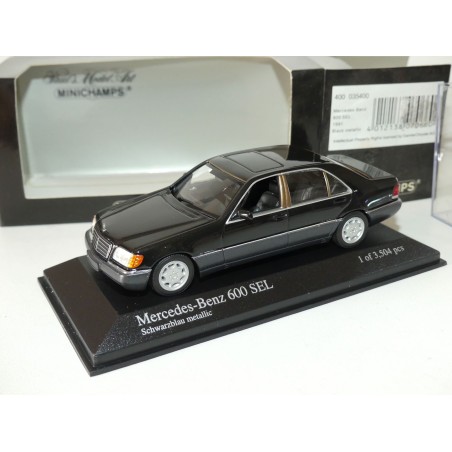MERCEDES 600 SEL W140 1991 Noir MINICHAMPS 1:43
