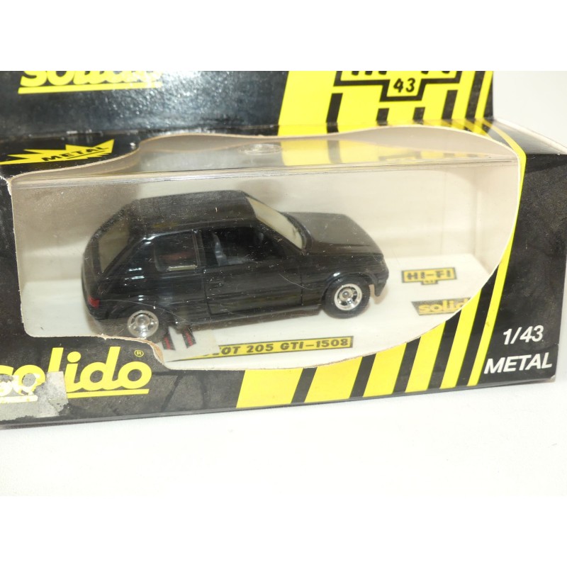 PEUGEOT 205 GTi Noir SOLIDO 1:43