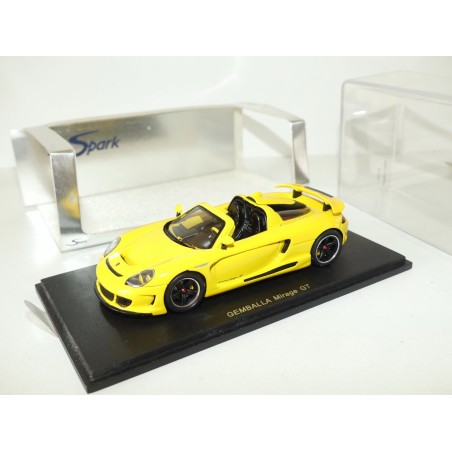 PORSCHE CARRERA GT GEMBALLA MIRAGE GT SPYDER Jaune SPARK S 0720 1:43