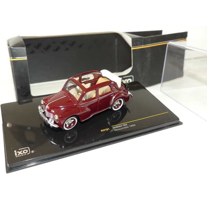 RENAULT 4CV DECOUVRABLE 1955 Bordeaux IXO CLC151 1:43