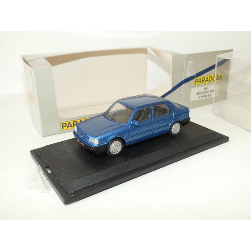 PEUGEOT 309 PHASE 1 4 PORTES Bleu PARADCAR 056 1:43