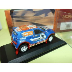 MEGA DESERT NÂ°210 RALLYE PARIS DAKAR S. PETERHANSEL NOREV 1:43 2Ã¨me