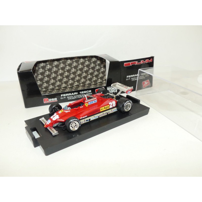 FERRARI 126 C2 GP SAN MARIN 1982 D. PIRONI BRUMM R268 1:43