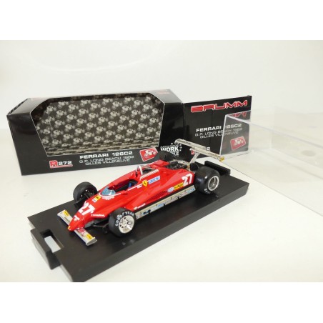 FERRARI 126 C2 GP LONG BEACH 1982 G. VILLENEUVE BRUMM R272 1:43