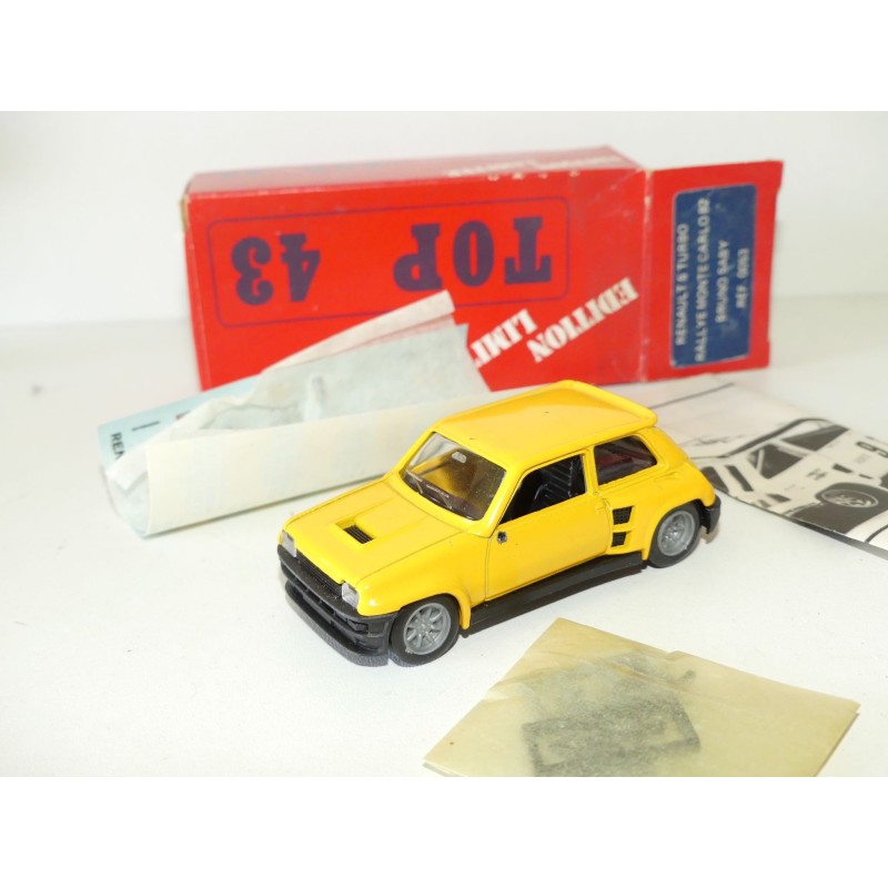 RENAULT 5 TURBO N°9 RALLYE MONTE CARLO 1982 B. SABY RALLYE Kit TOP 43 1:43