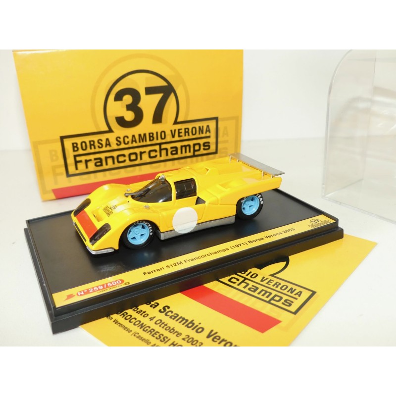 FERRARI 512M FRANCORCHAMPS 1971 BORSA VERONA 2003 BRUMM 1:43