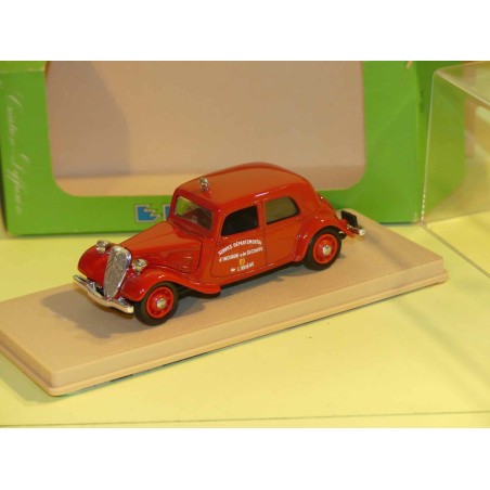 CITROEN TRACTION 11BL POMPIERS ARRIEGE ELIGOR 1033 1:43 dÃ©faut 