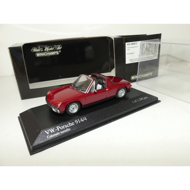 PORSCHE 914/4 1973 Rouge Bordeaux MINICHAMPS 1:43