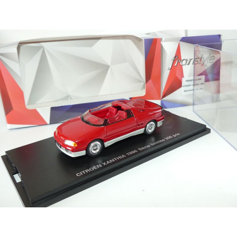 CITROEN XANTHIA 1986 Rouge CONCEPT CAR FRANSTYLE MOMACO 1:43