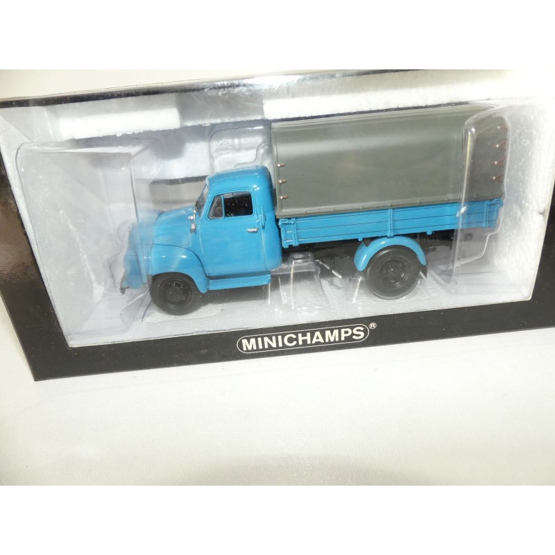 OPEL BLITZ 1,75 T PRISTCHENWAGEN Bleu MINICHAMPS 1:43