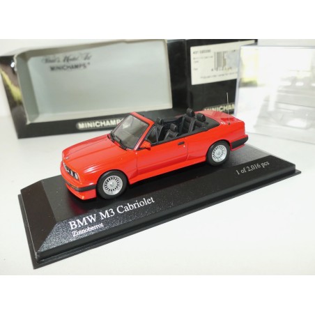 BMW M3 CABRIOLET E30 1988 Rouge MINICHAMPS 1:43