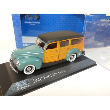 FORD DE LUXE WOODY 1940 Vert MINICHAMPS 1:43