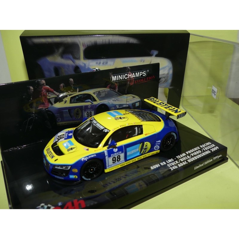 AUDI R8 LMS N°98 24 H DE NURBURGRING 2009 MINICHAMPS 1:43