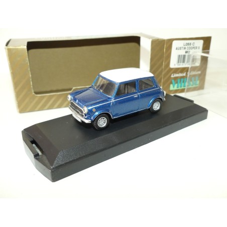 AUSTIN MINI COOPER S MK2 Bleu et Toit Blanc VITESSE L055 C 1:43