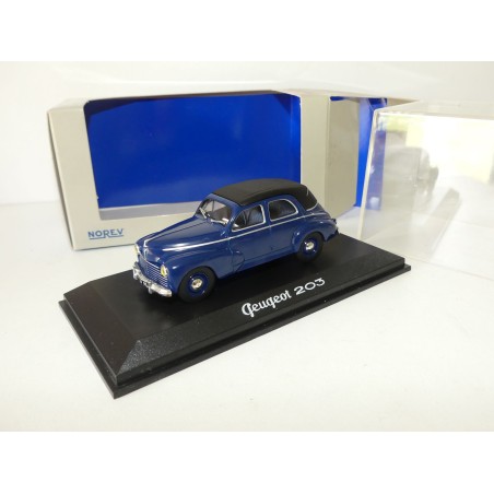 PEUGEOT 203 DECOUVRABLE 1953 Bleu NOREV 1:43