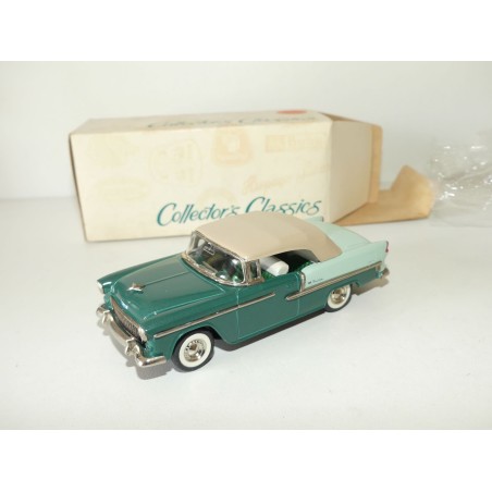 CHEVROLET 1955 CABRIOLET FERMÉE 2 Tons Vert COLLECTORS CLASSICS 1:43