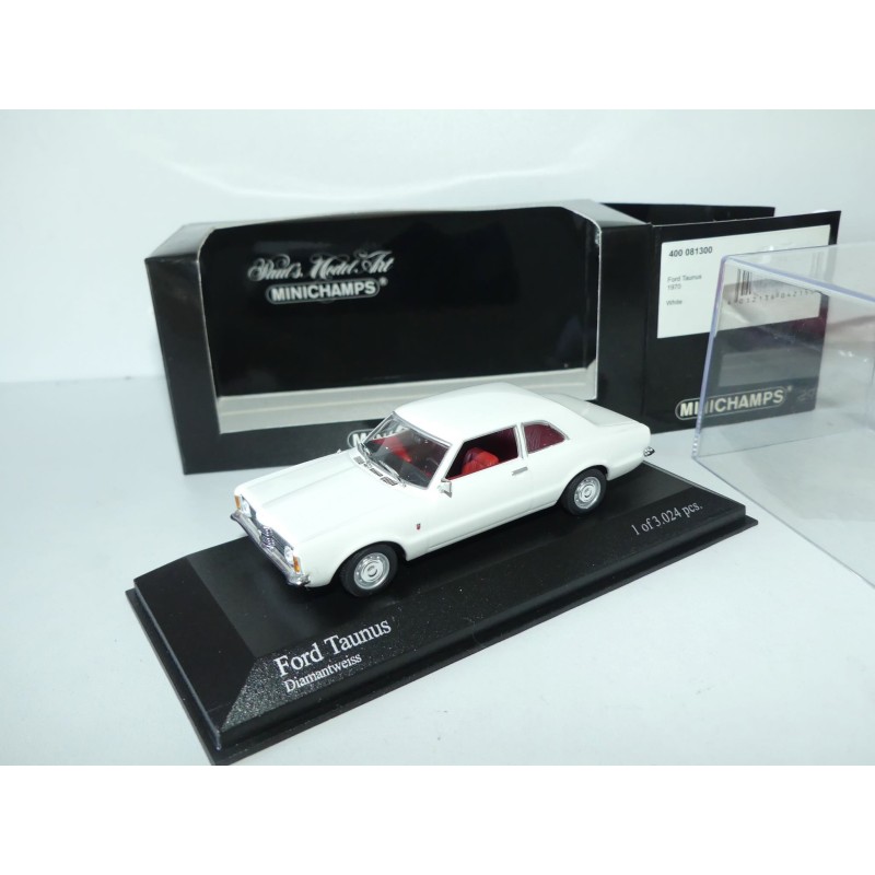 FORD TAUNUS COUPE 1970 Blanc MINICHAMPS 1:43