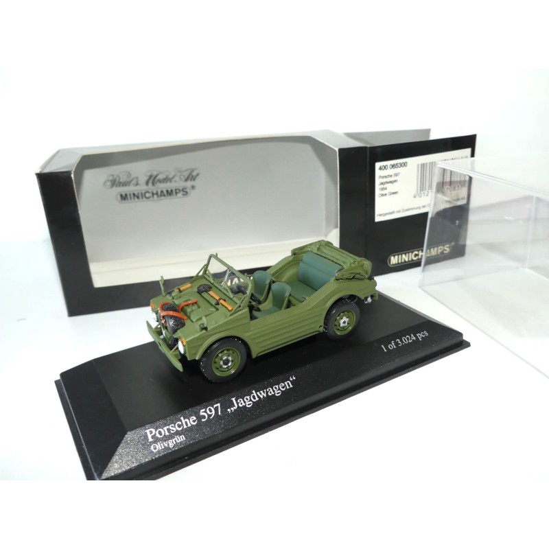 PORSCHE 597 JAGDWAGEN 1954 Vert Olive MINICHAMPS 1:43