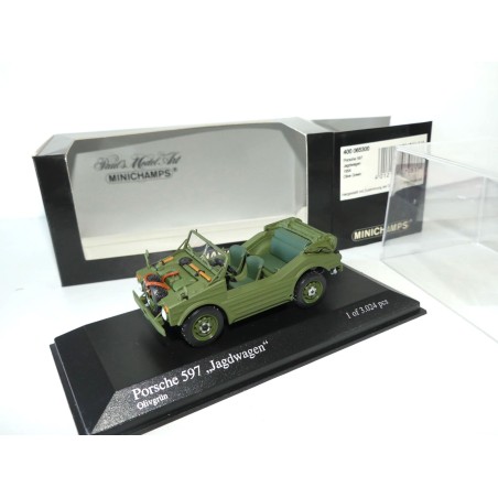 PORSCHE 597 JAGDWAGEN 1954 Vert Olive MINICHAMPS 1:43