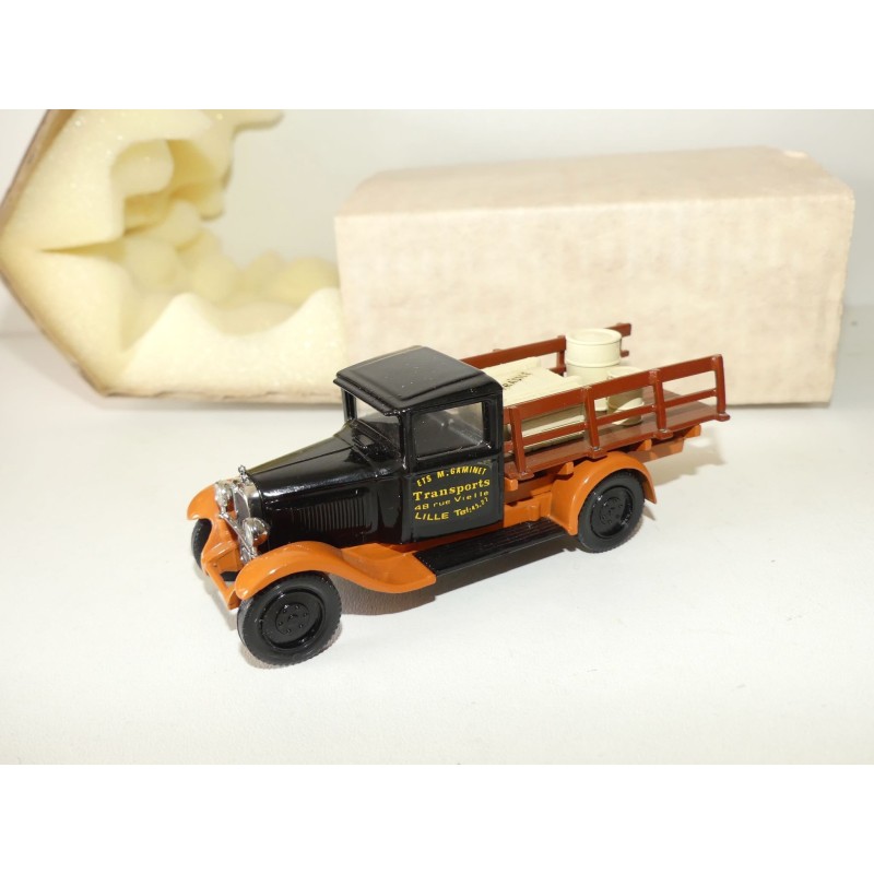 CITROEN C4 PLATEAU RIDELLE CAISSE ET BIDONS KIT Monte MVI sur base Solido 1:43