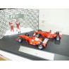 COFFRET 2 FERRARI F2002 GP INDIANAPOLIS 2002 SCHUMACHER BARRICHELLO HOTWHEELS 1:43