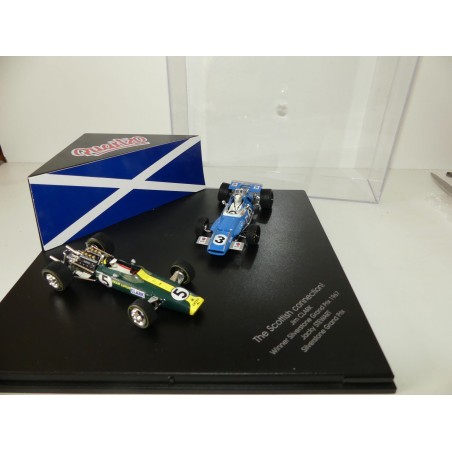 COFFRET THE SCOTTISH CONNECTION LOTUS DE CLARK ET MATRA DE STEWART QUARTZO 1:43