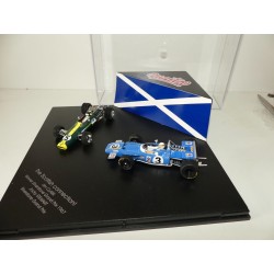 COFFRET THE SCOTTISH CONNECTION LOTUS DE CLARK ET MATRA DE STEWART QUARTZO 1:43