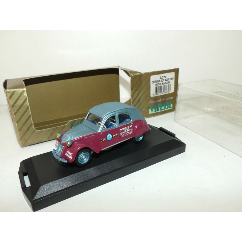 CITROEN 2CV AZLP 1958 PATHE MARCONI VITESSE L072 1:43