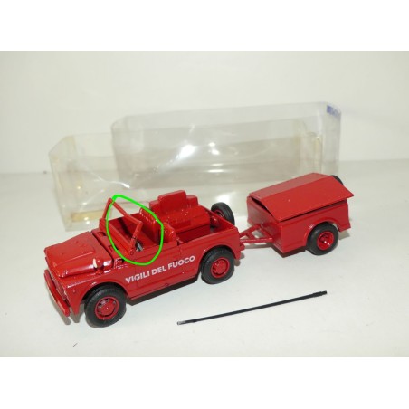 FIAT CAMPAGNOLA VIGILI DEL FUEGO POMPIERS OLD CAR 1:43 imperfection