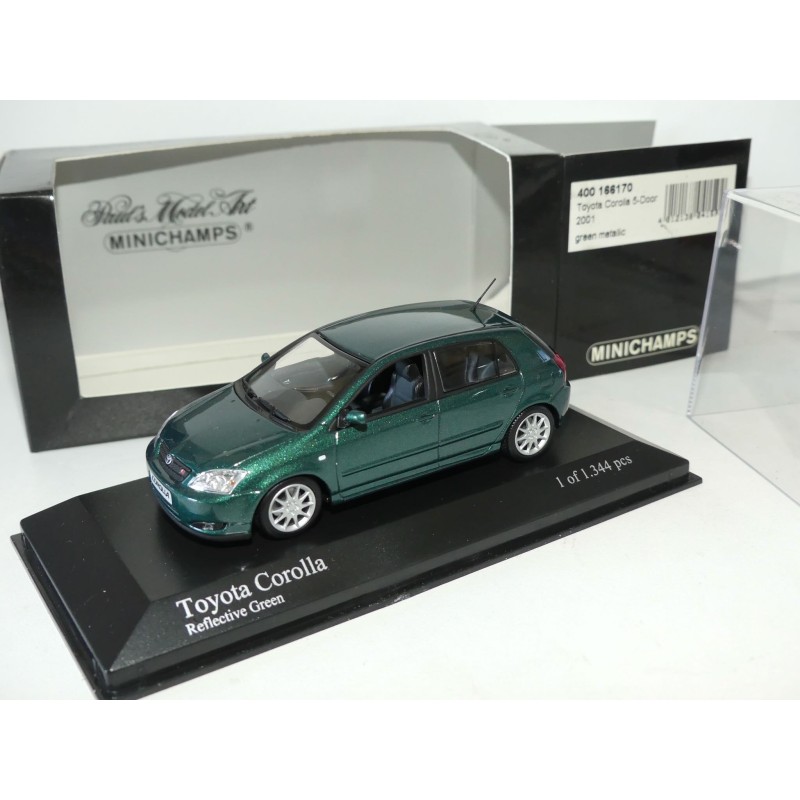 TOYOTA COROLLA 2 PORTES 2001 Vert MINICHAMPS 1:43