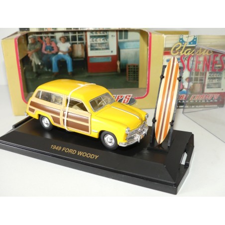 FORD WOODY surf 1949 CLASSIC SCENES ROAD LEGENDS 1:43