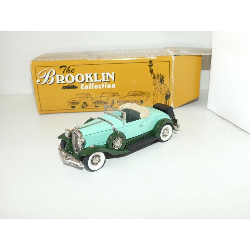STUDEBAKER PRESIDENT ROADSTER TWO TONE GREEN 1931 BROOKLIN MODELS 1:43