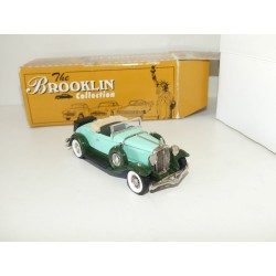 STUDEBAKER PRESIDENT ROADSTER TWO TONE GREEN 1931 BROOKLIN MODELS 1:43