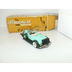 STUDEBAKER PRESIDENT ROADSTER TWO TONE GREEN 1931 BROOKLIN MODELS 1:43