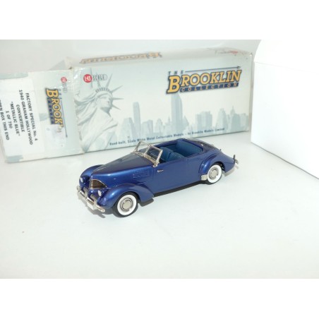 GRAHAM HOLLYWOOD CONVERTIBLE 1940 Bleu BROOKLIN MODELS 1:43