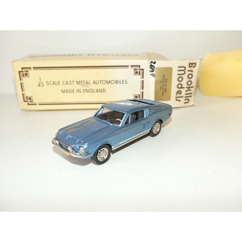 FORD SHELBY MUSTANG GT 500 1968 Bleu BROOKLIN MODELS 1:43