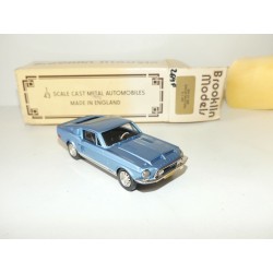 FORD SHELBY MUSTANG GT 500 1968 Bleu BROOKLIN MODELS 1:43
