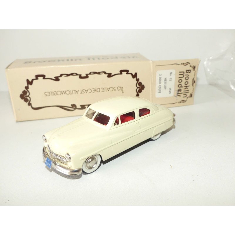 MERCURY 2 PORTES COUPE 1949 Crème BROOKLIN MODELS 1:43