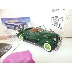 FORD DELUXE CABRIOLET 1936 Vert FRANKLIN MINT B11XA09 1:24