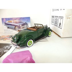 FORD DELUXE CABRIOLET 1936 Vert FRANKLIN MINT B11XA09 1:24