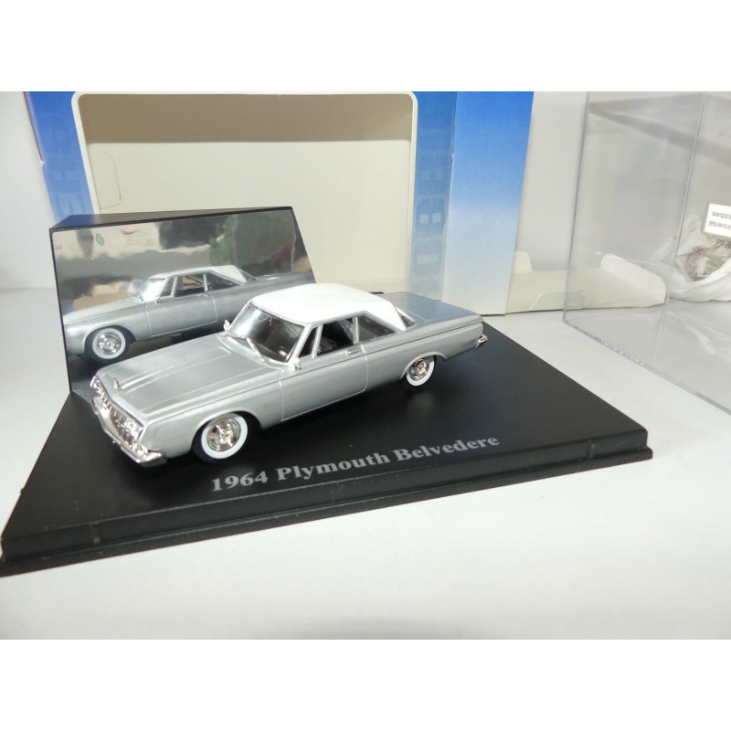 PLYMOUTH BELVEDERE 1964 Blanc UNIVERSAL HOBBIES 1:43