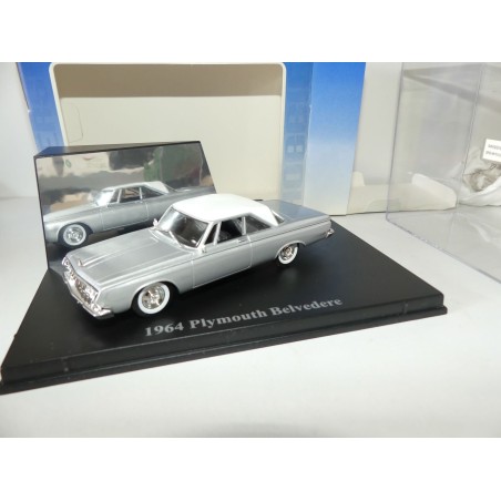 PLYMOUTH BELVEDERE 1964 Blanc UNIVERSAL HOBBIES 1:43
