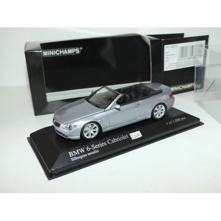 BMW SERIE 6 CABRIOLET Gris 2006 MINICHAMPS 1:43