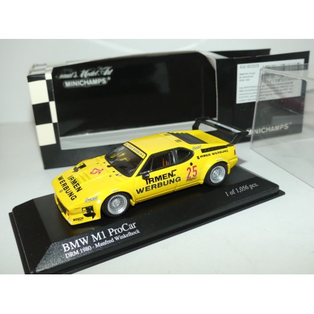 BMW M1 PROCAR N°25 DRM 1980 M. WINKELHOCK MINICHAMPS 1:43