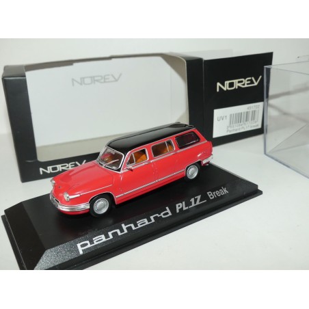 PANHARD PL17 BREAK Rouge et Toit Noir NOREV 1:43
