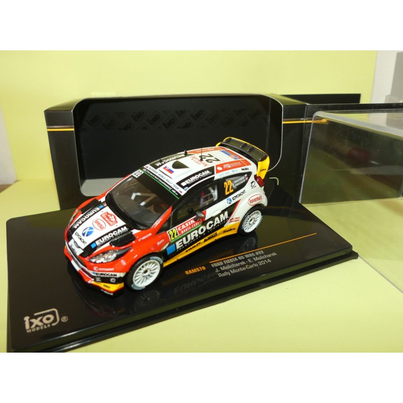 FORD FIESTA RS WRC RALLYE MONTE CARLO 2014 MELICHAREK IXO RAM570 1:43 8ème