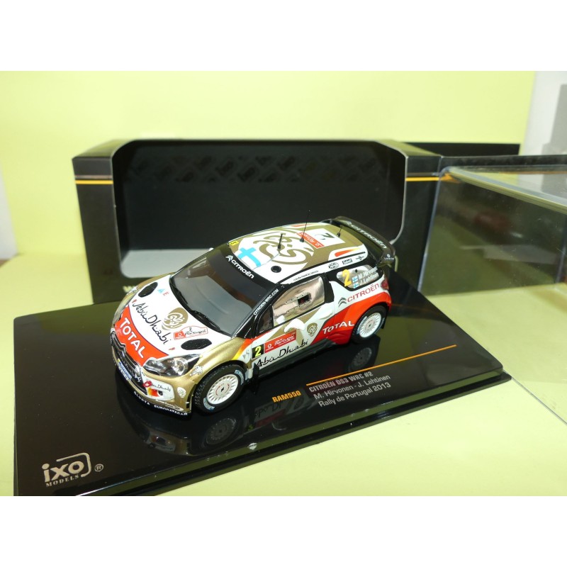 CITROEN DS3 WRC RALLYE DU PORTUGAL HIRVONEN IXO RAM550 1:43 2Ã¨me