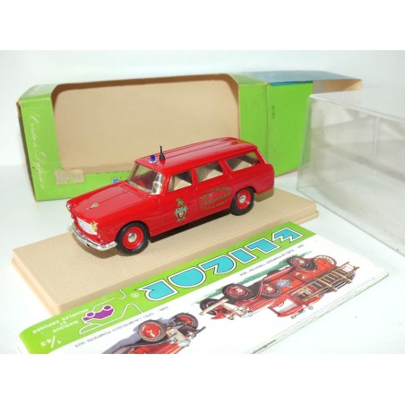 PEUGEOT 404 BREAK POMPIERS ILE DE FRANCE 1964 ELIGOR 1140 1:43