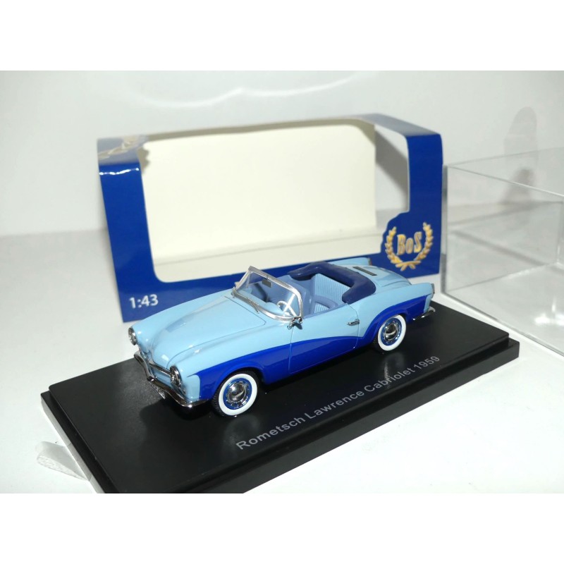 ROMETSCH LAWRENCE CABRIOLET 1959 Bleu BOS 1:43