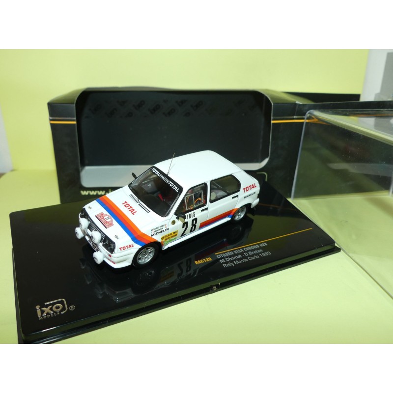Miniature Citroën Visa Chrono Rallye Monte-Carlo 1983 - Maurice Chomat - 1:43 Décals Virate